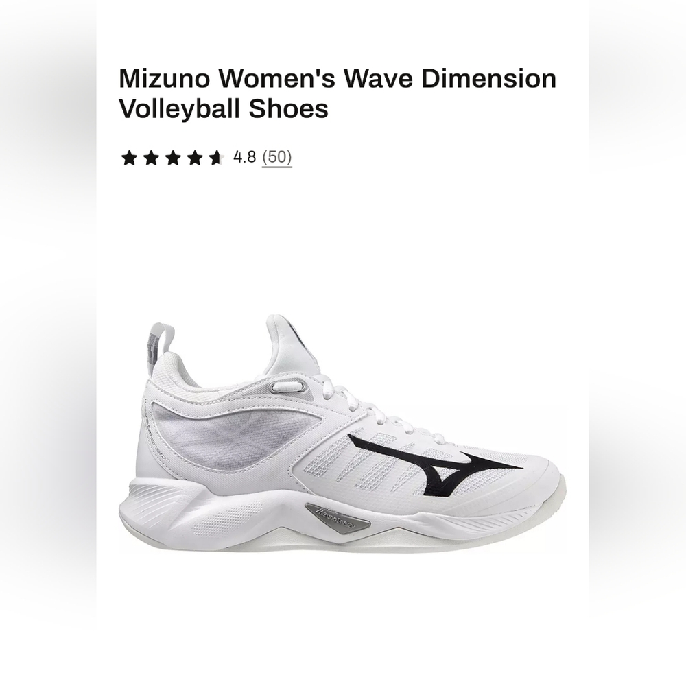 Mizuno Men's White and Black Athletic Shoes